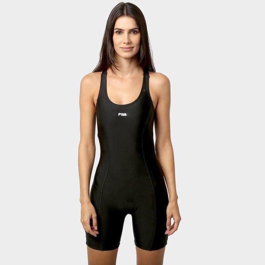 Macaquinho Fila Twice Feminino - Preto Menor preço em Macaquinho Fila Twice Feminino - Preto