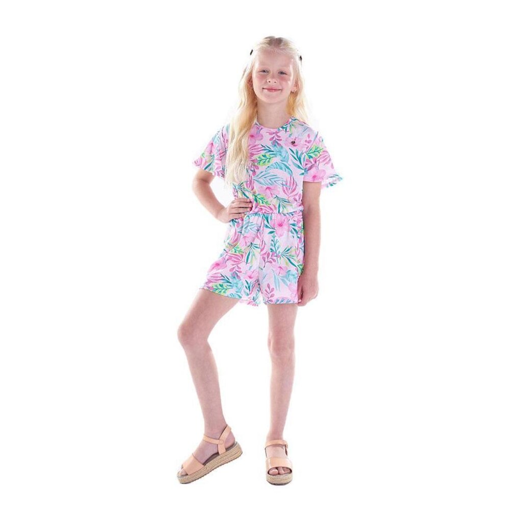 Macaquinho Infantil Menina - Sublimado Rosa - 49318-1157