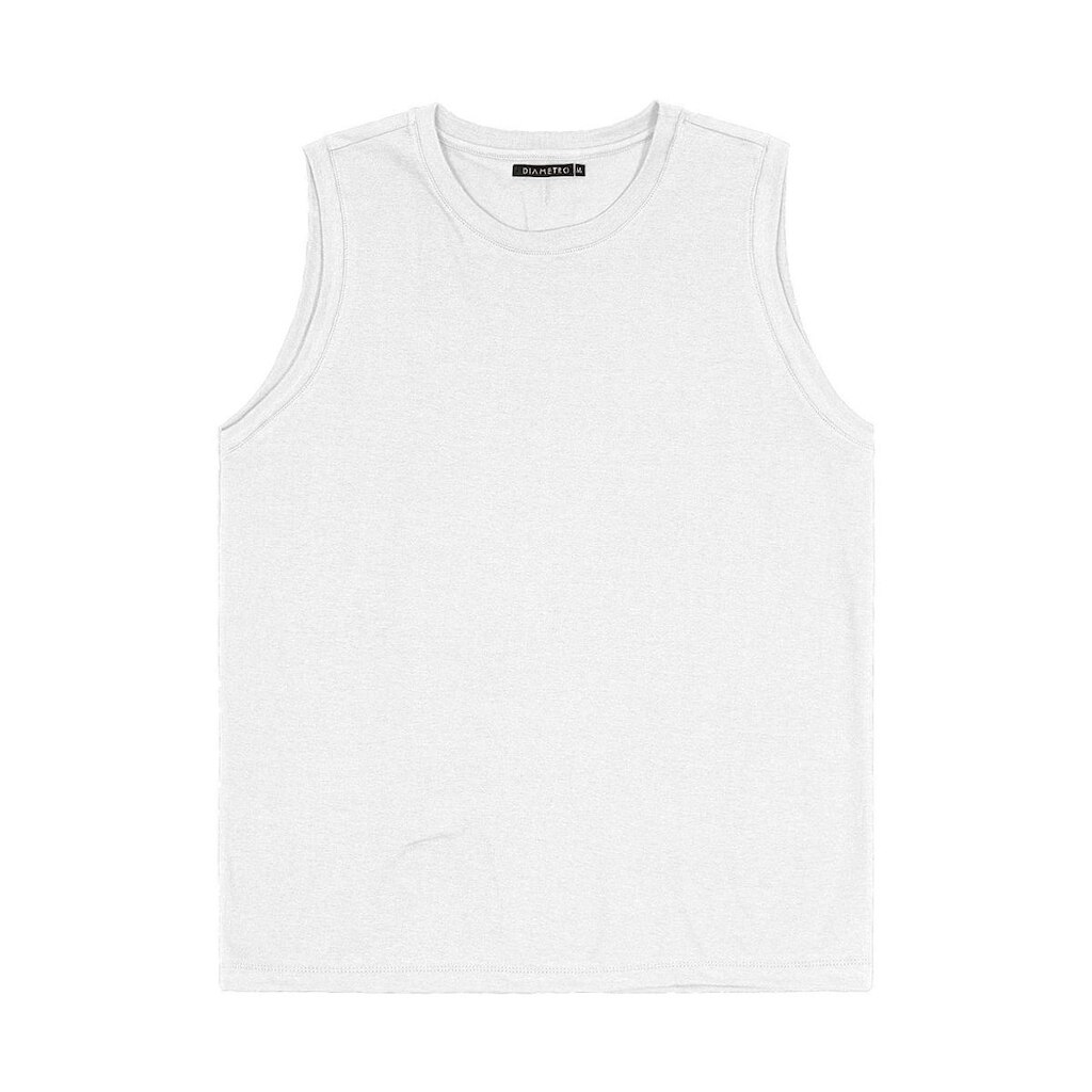 Machão Masculino Básico Meia Malha Diametro Branco