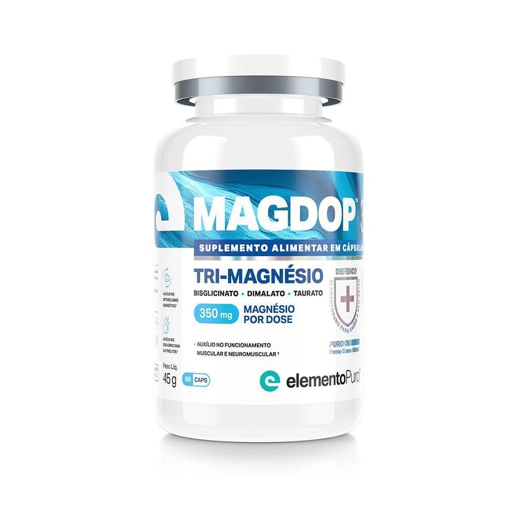 MagDop Tri-Magnésio- 90 Cápsulas - ElementoPuro