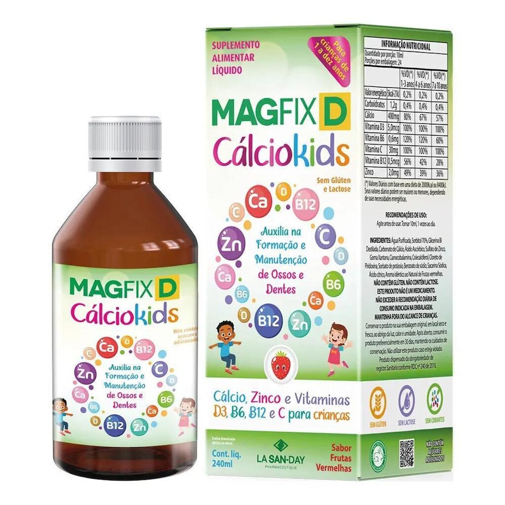 Magfix Cálcio Kids 240ml La San Day