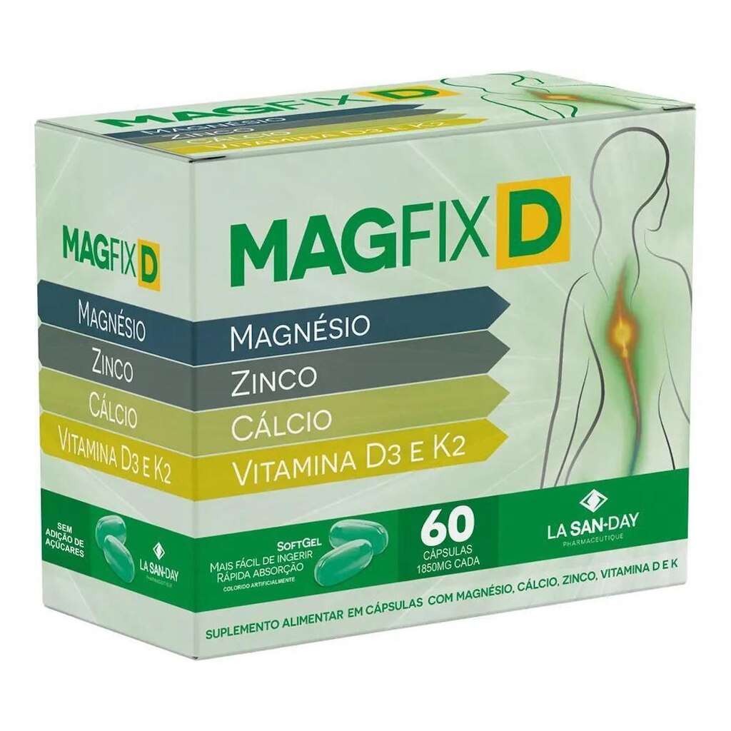 Magfix D 60 Cápsulas La San Day