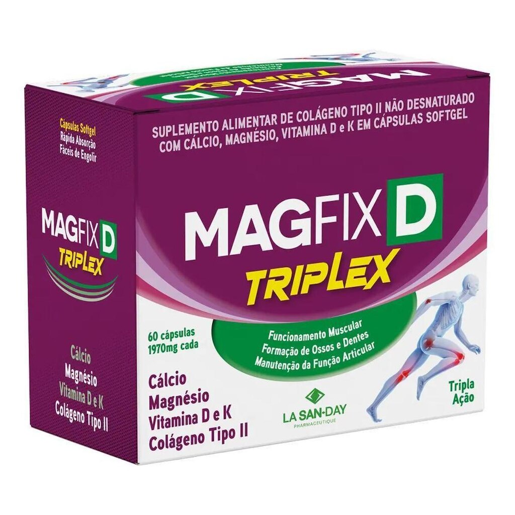 Magfix D Triplex 60 Cápsulas La San Day