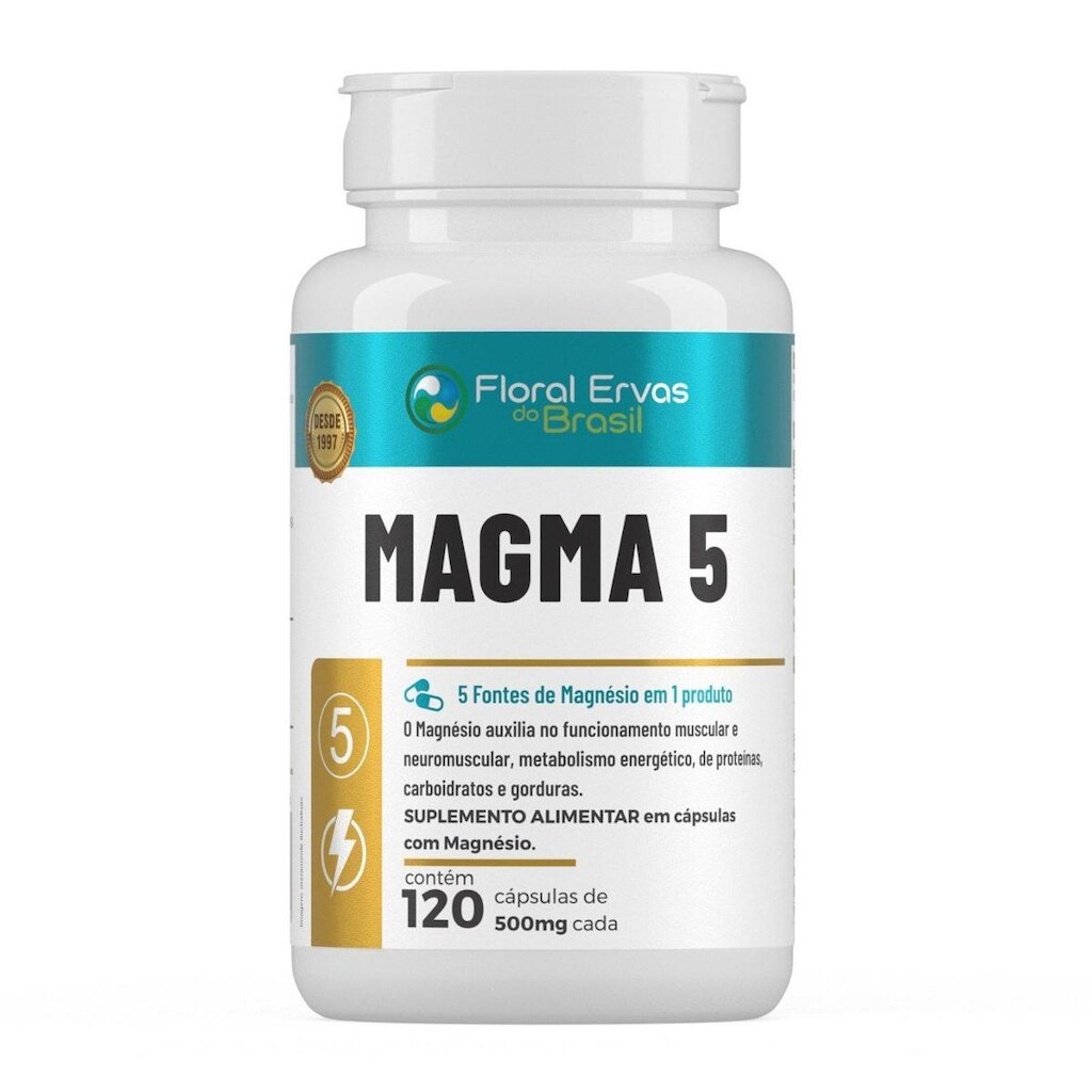 Magma 5 500mg 120 Cápsulas - Floral Ervas
