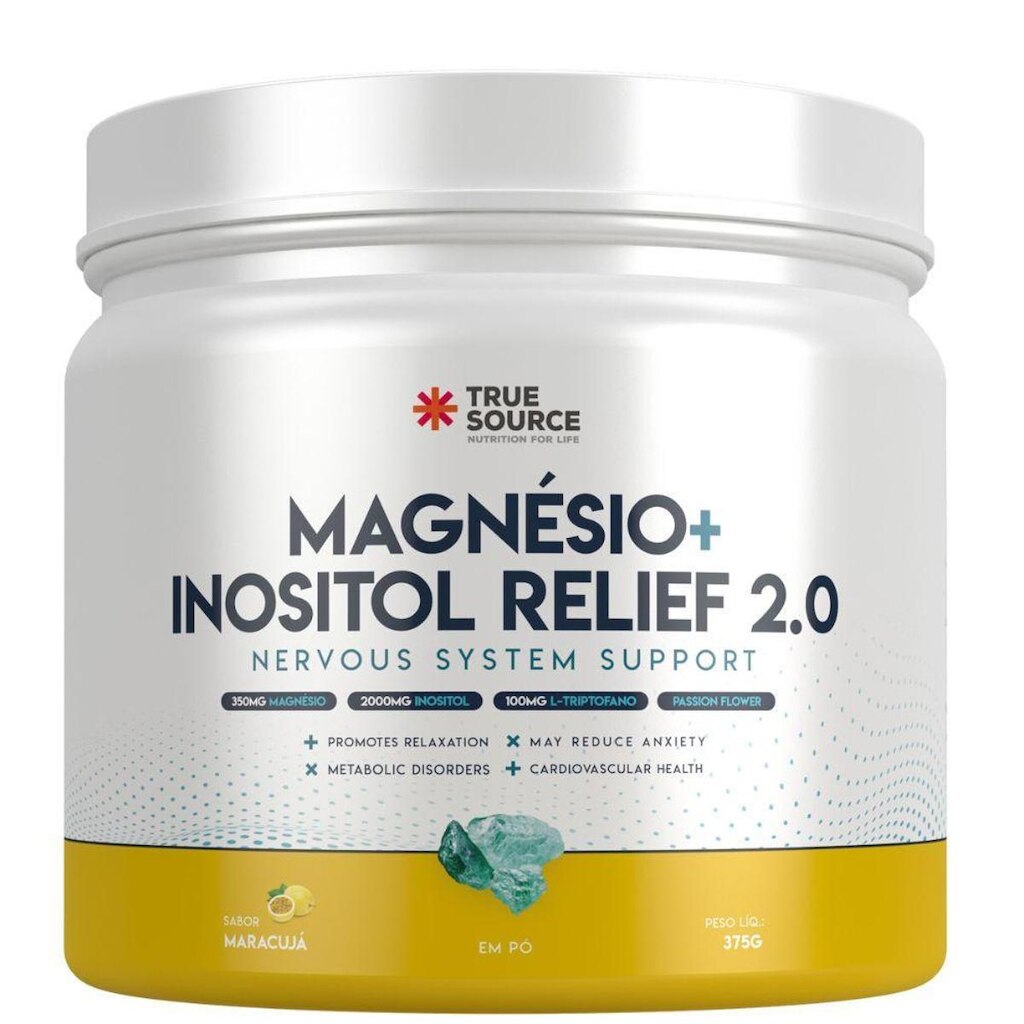 Magnesio Bisglicinato Inositol 2.0 375g Maracuja True Source