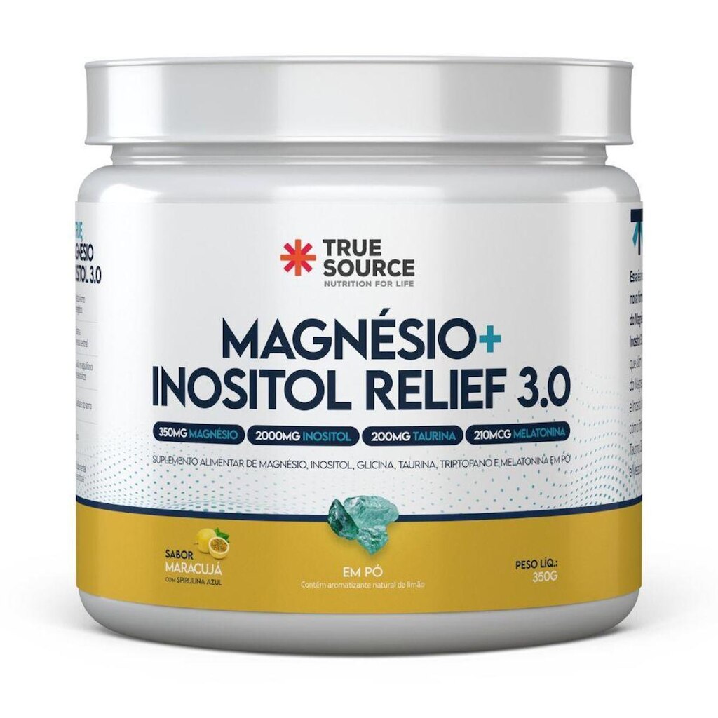 Magnesio Bisglicinato Inositol 3.0 350g Maracuja True Source