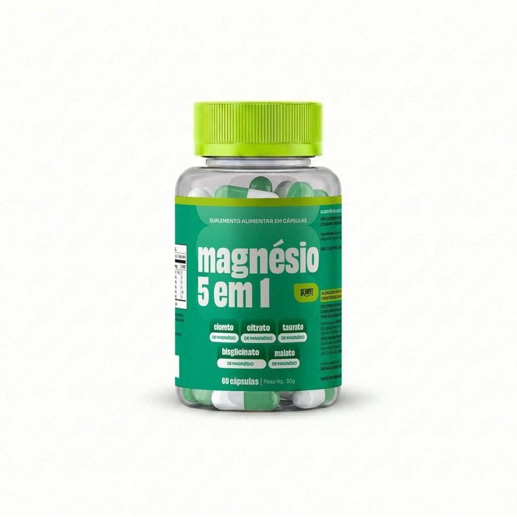 Magnésio De Malato 220mg 5 Em 1 Soufit 60 Capsulas