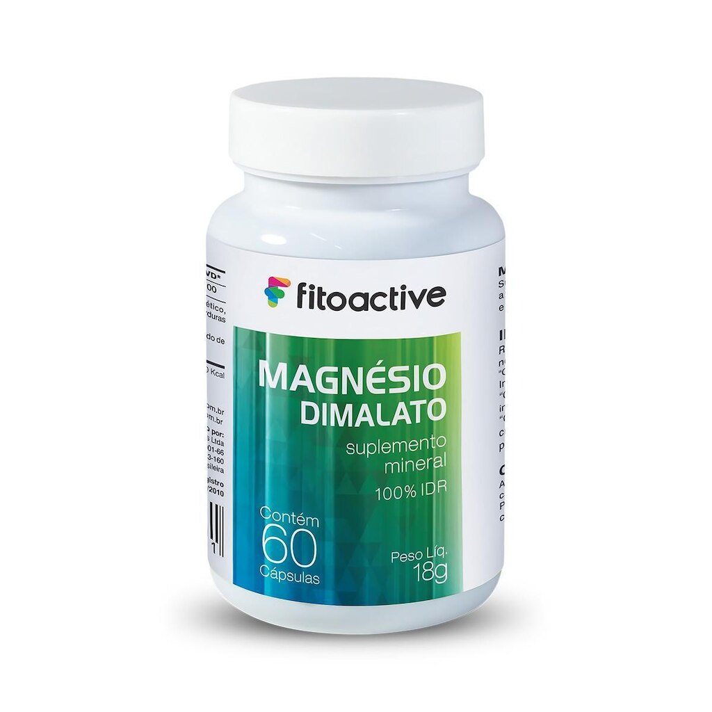 Magnésio Dimalato 400 mg 60 Cápsulas Fitoactive