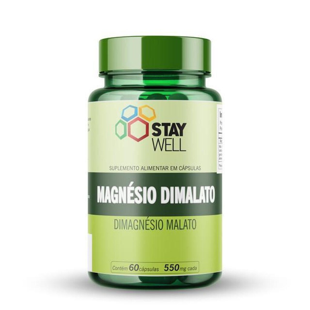 Magnésio Dimalato 500mg 60 Cápsulas Stay Well
