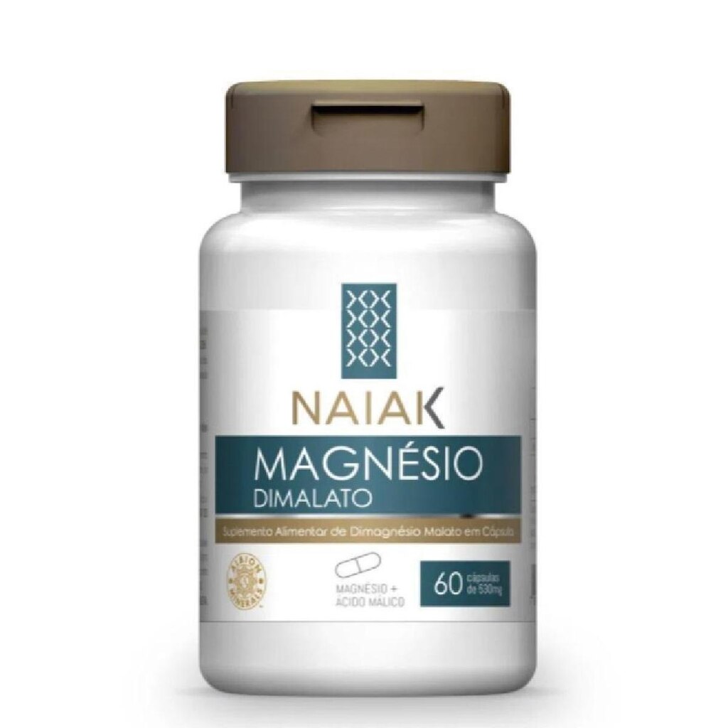 Magnésio Dimalato 60 Cápsulas Naiak