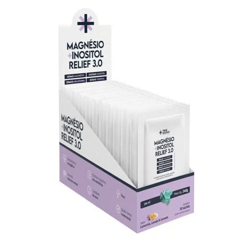 Magnésio + Inositol Relief 3.0 Display (30 sachês 8g)