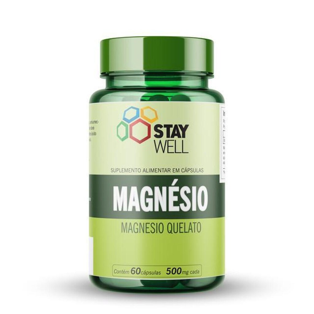 Magnésio Quelato 60 Cápsulas Stay Well