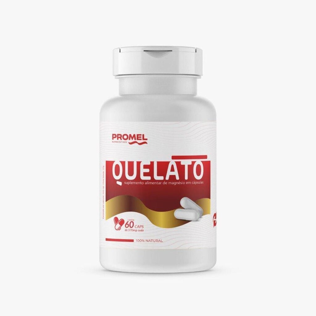 Magnésio Quelato Promel 60 Capsulas de 570mg