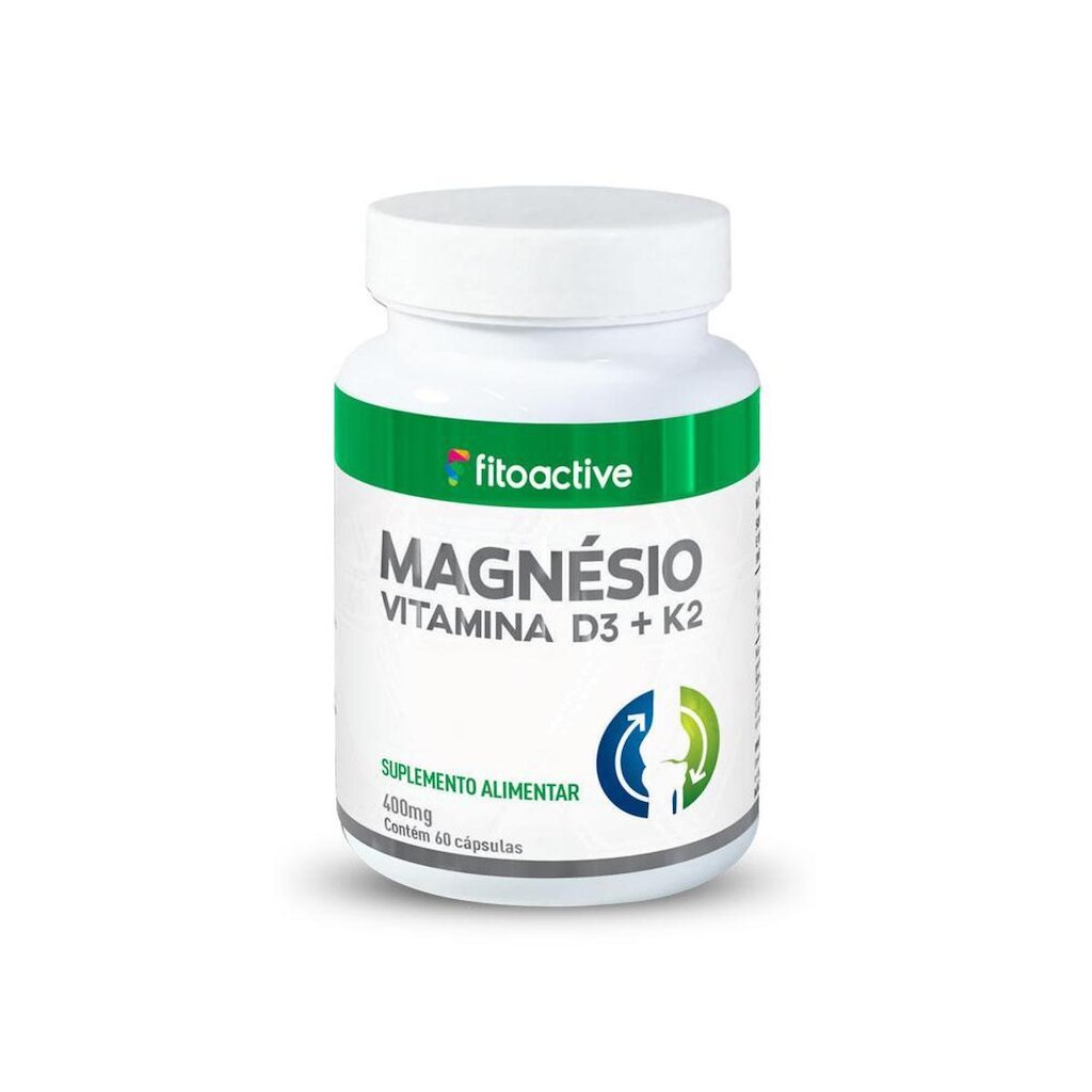 Magnésio+K2+D3 60 Cápsulas Fitoactive