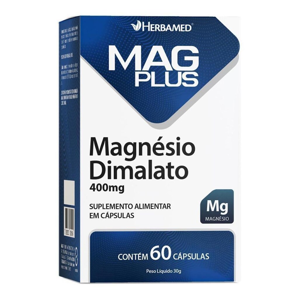 MAGPLUS DIMALATO - MAGNESIO 60 CAPS HERBAMED
