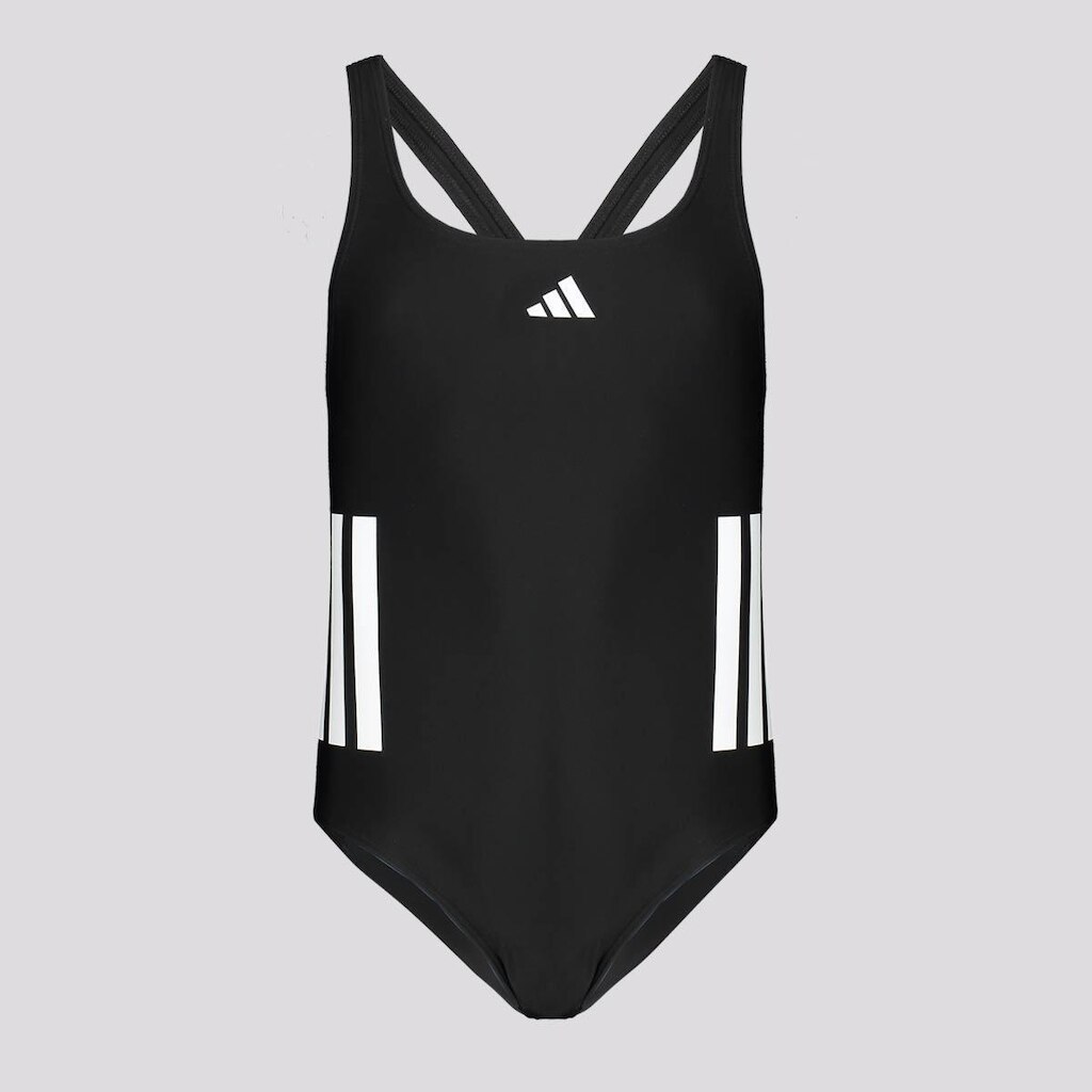 Maiô Adidas 3 Listras Juvenil Preto