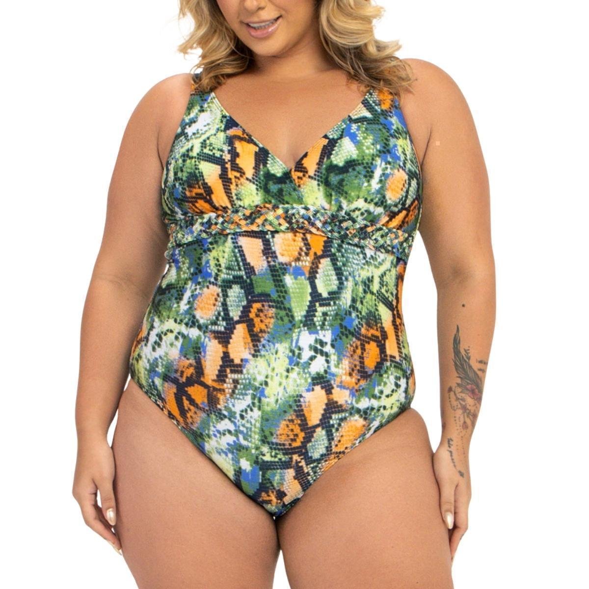 Canelado Moda Praia MaiÃ´ Plus Size Moda Praia Na Marisa Biquínis