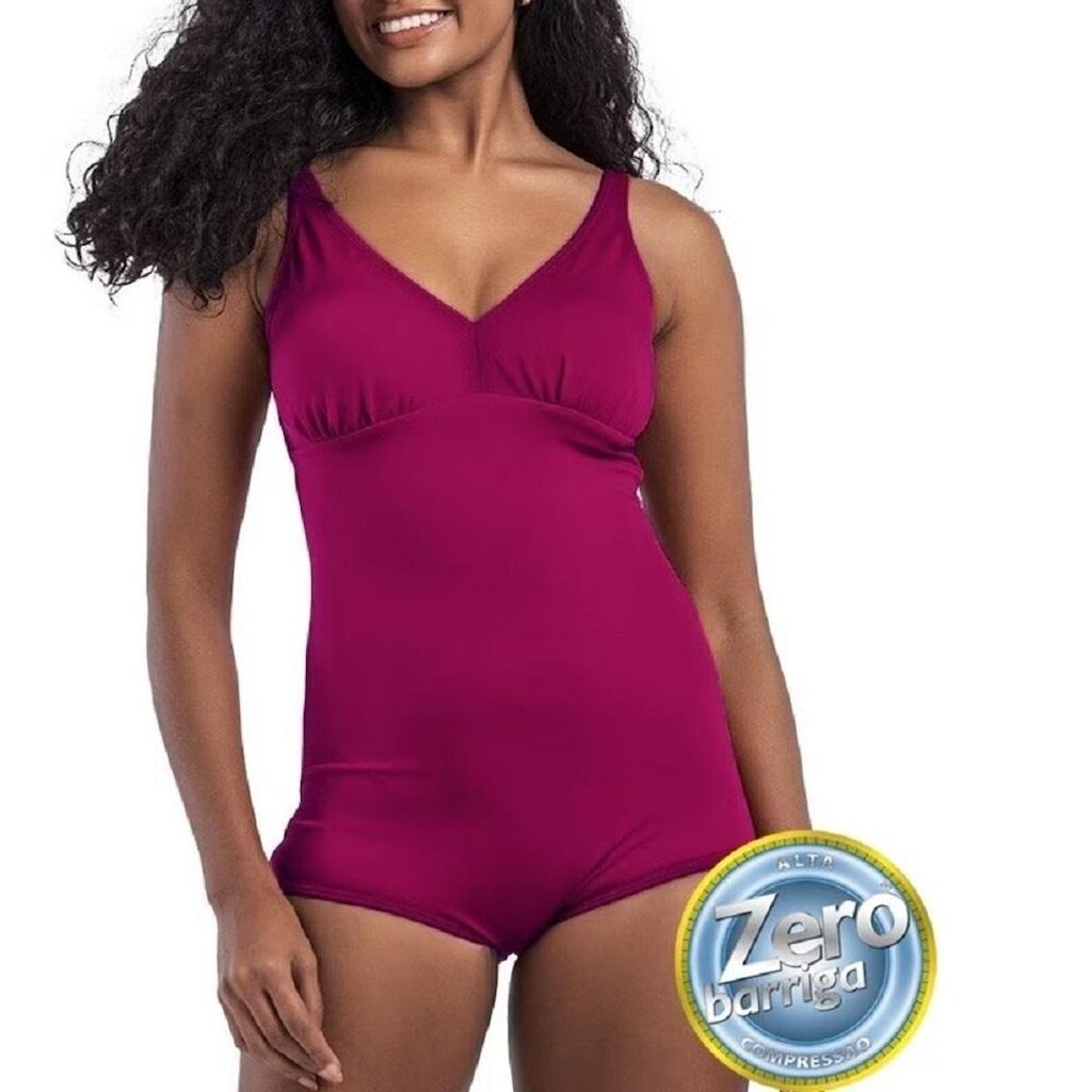 Maiô Classic Liso Zero Barriga Dilady - Banho De Mar