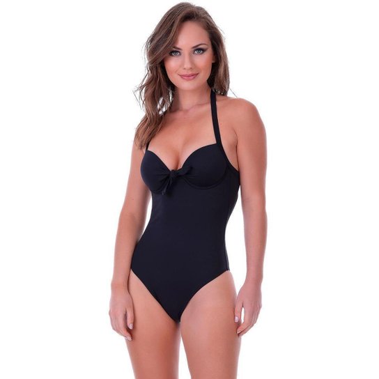 Maiô com Bojo Frente Única Summer Soul - Preto Menor preço em Maiô com Bojo Frente Única Summer Soul - Preto