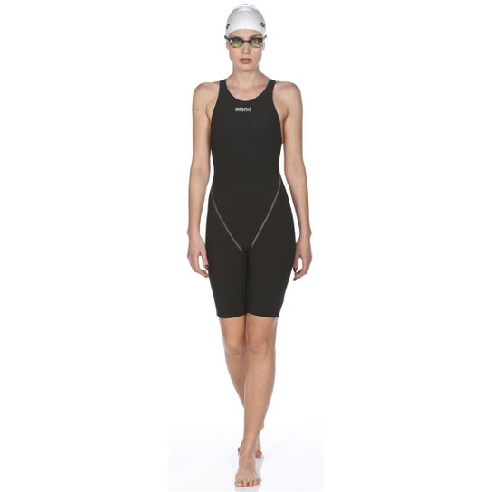 Maiô De Natação Powerskin St 2.0 Open Back Arena Feminino - Preto Menor preço em Maiô De Natação Powerskin St 2.0 Open Back Arena Feminino - Preto