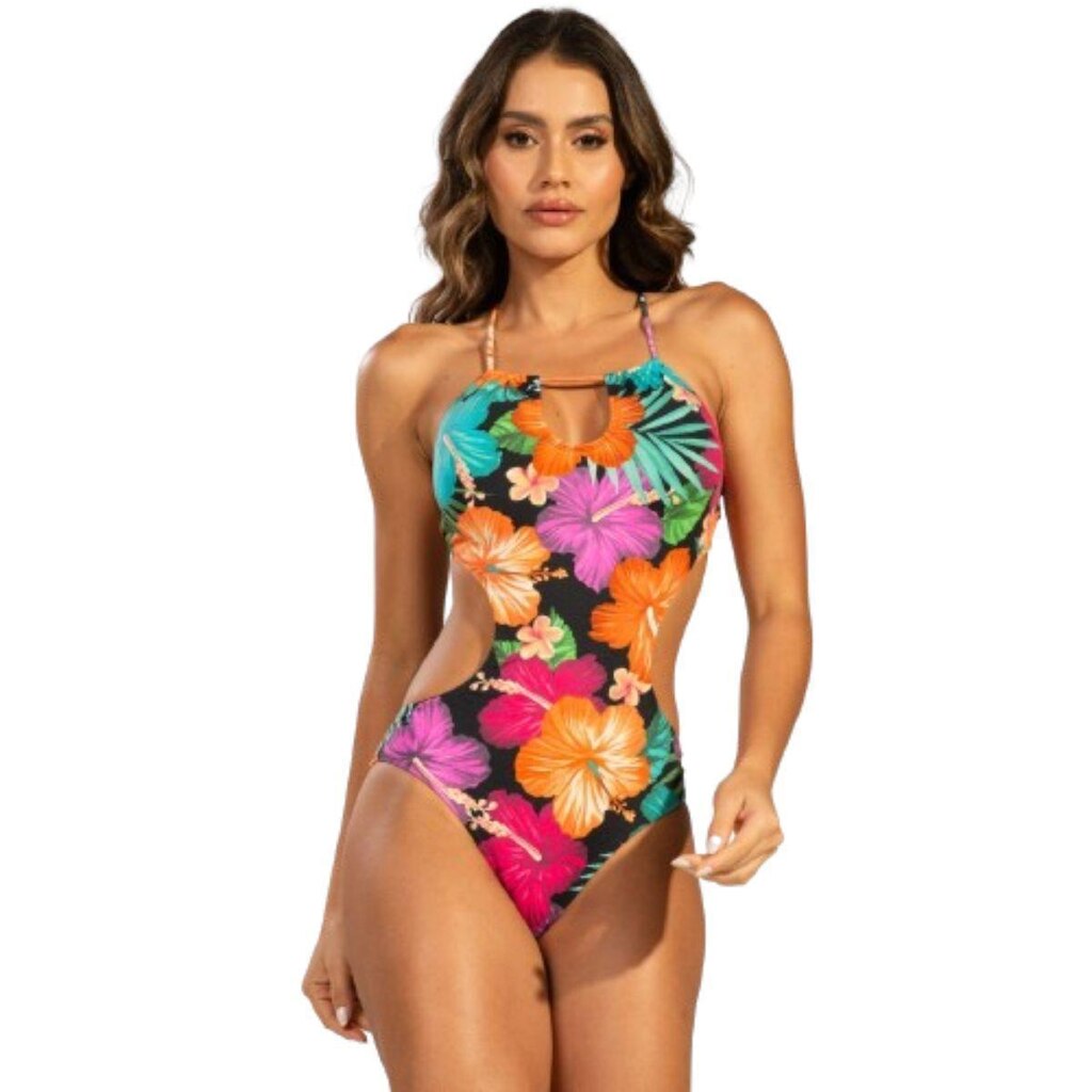 Maiô Engana Mamãe Estampado Serra e Mar Modas Roupa Confortavel Para Verão Moda Praia Feminina