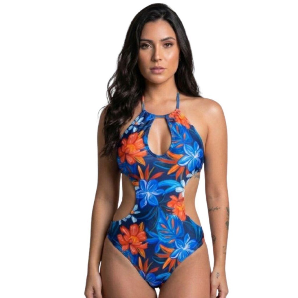 Maiô Engana Mamãe Estampado Serra e Mar Modas Roupa Confortavel Para Verão Moda Praia Feminina