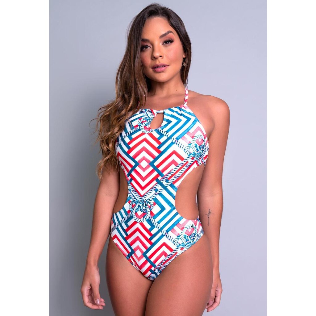 Maiô Feminino Engana Mamãe Estampado Moda Praia Asa Delta Mvb Modas