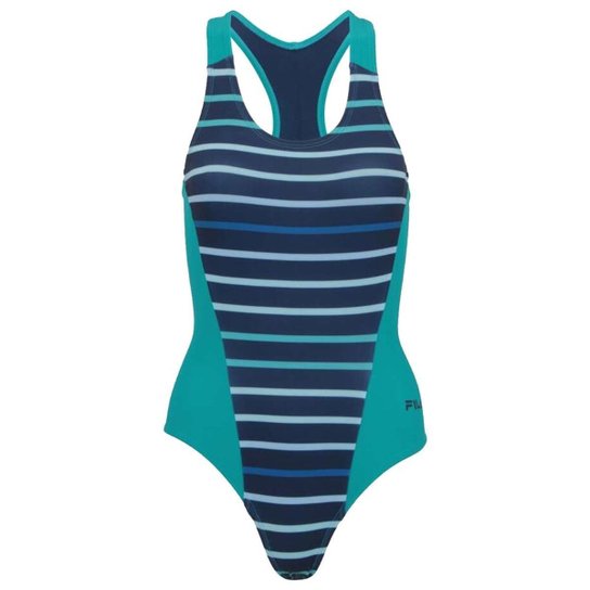 Maiô Fila Optical Listrado Proteção UV - Verde+Azul é ruim? Maiô Fila Optical Listrado Proteção UV - Verde+Azul é boa?