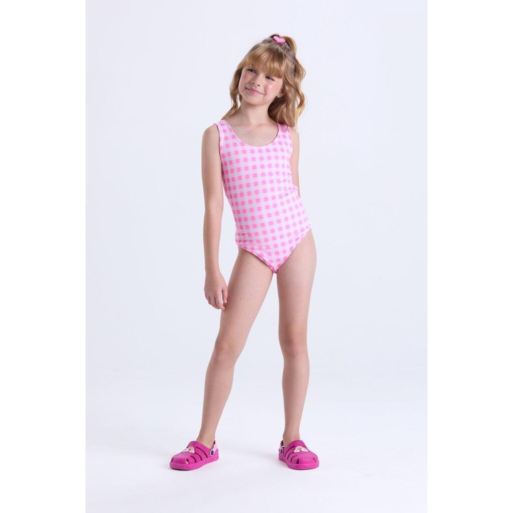 Maiô Infantil Estampado com Faixa nas Costas