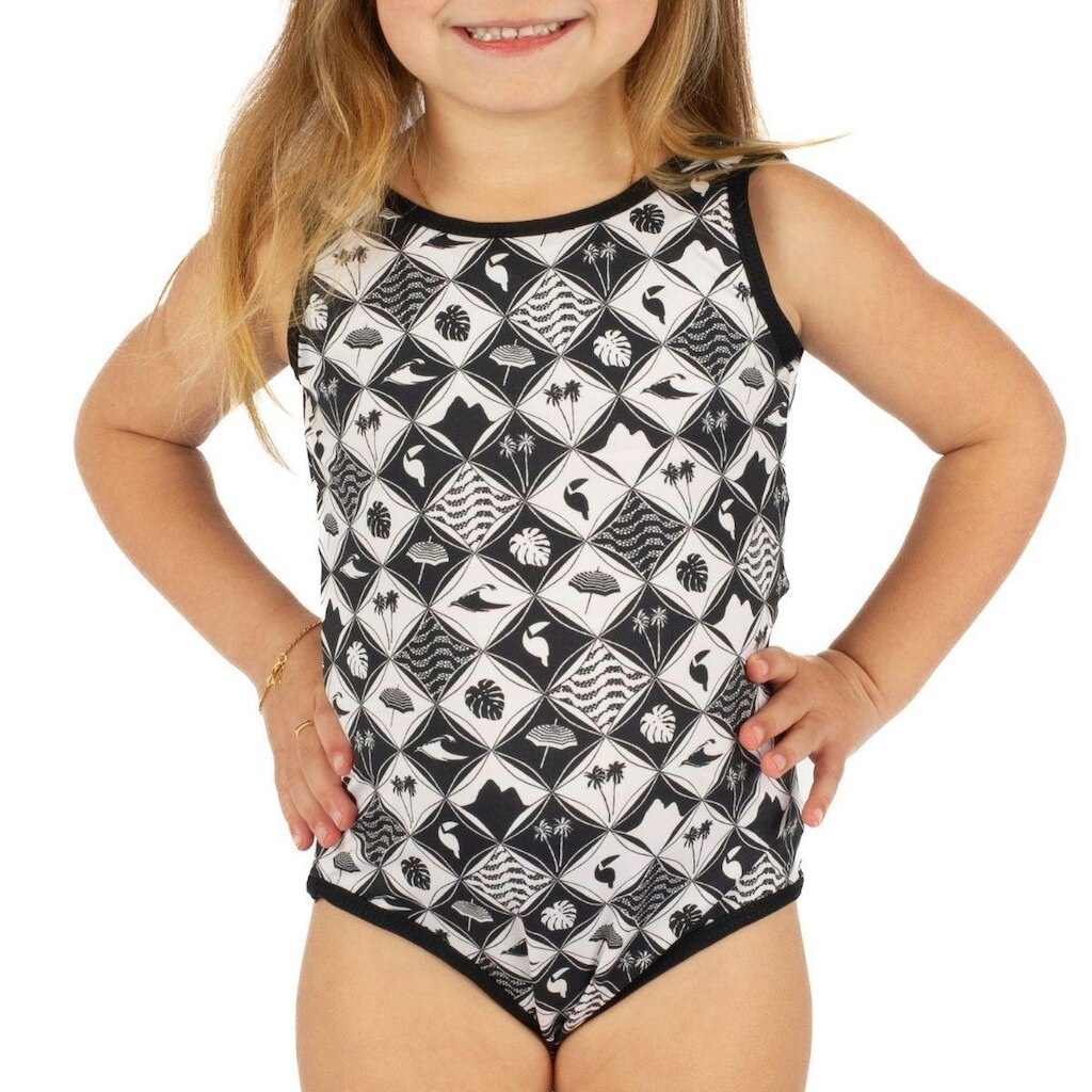 Maiô Praiamax Infantil Com Proteção Solar Feminino
