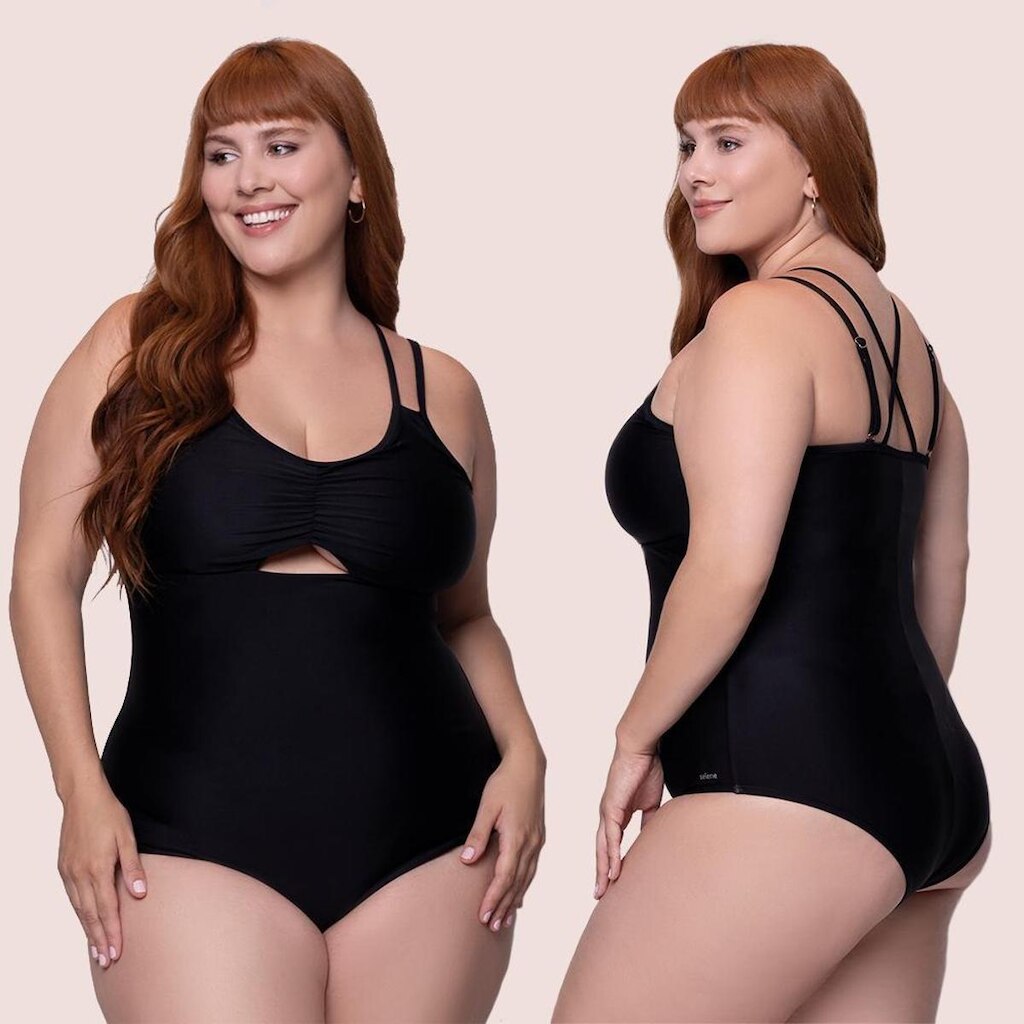 Maiô Selene Plus Size Regata Clássico Verão Alcinha