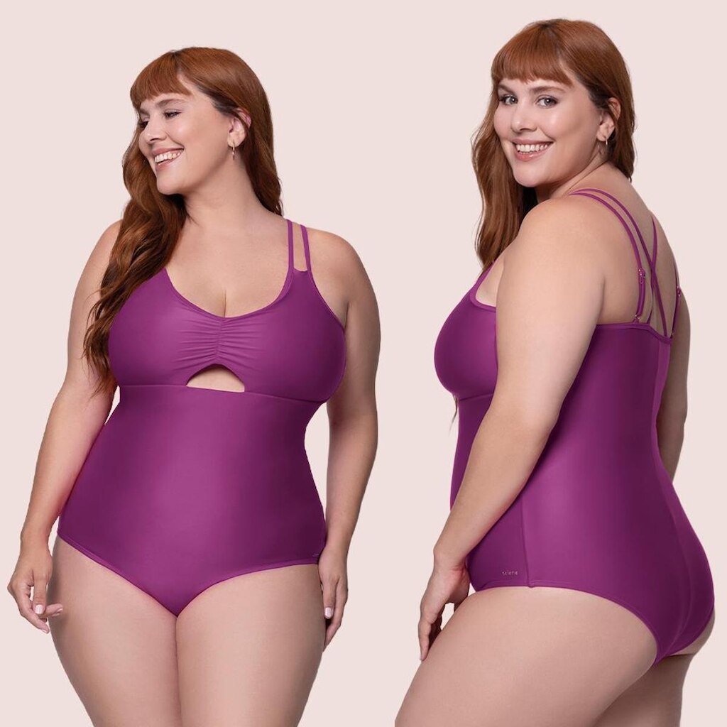 Maiô Selene Plus Size Regata Clássico Verão Alcinha