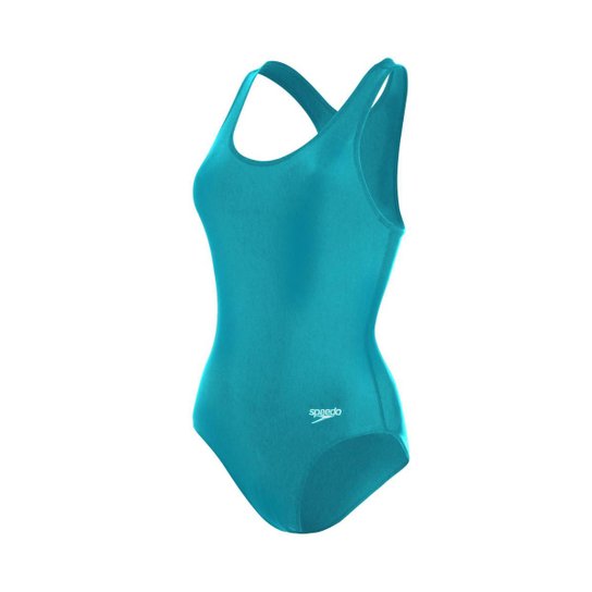 Maiô Speedo Performance Feminino - Azul - Azul Menor preço em Maiô Speedo Performance Feminino - Azul - Azul