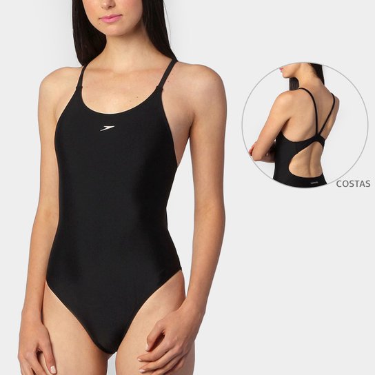 Maiô Speedo Skinny - Preto Menor preço em Maiô Speedo Skinny - Preto