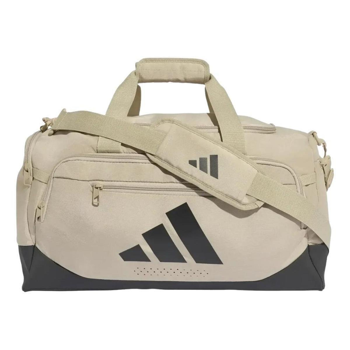 MALA ADIDAS DEFENDER DUFFLE UNISSEX KT3157 - Bege+Preto | Netshoes