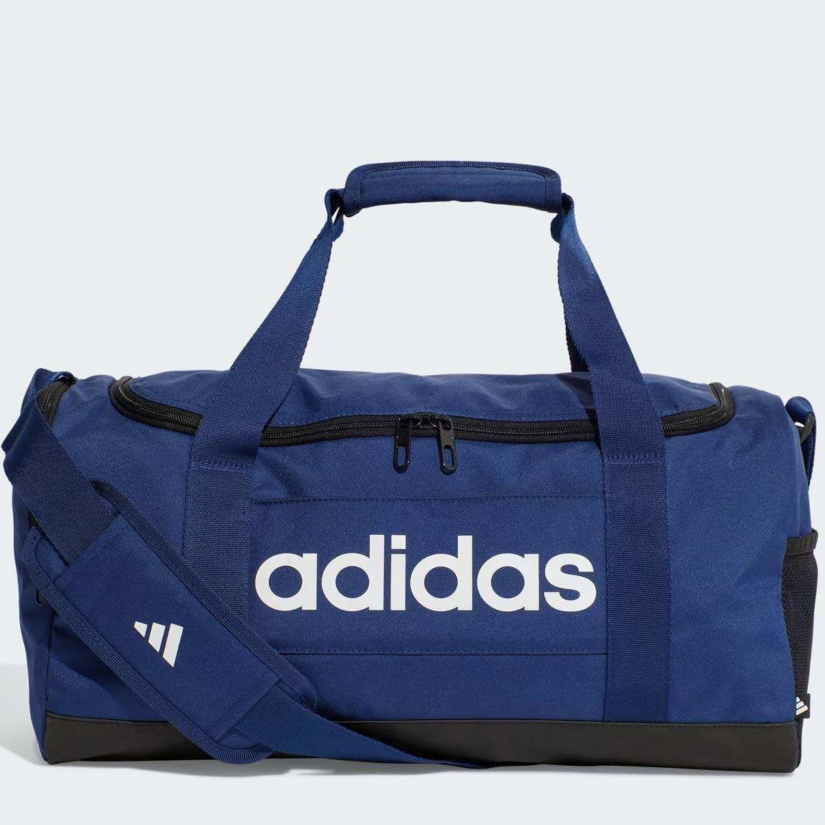 Mala Adidas Duffel Essentials Linear Pequena Marinho Menor preço em Mala Adidas Duffel Essentials Linear Pequena Marinho