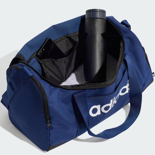 Mala Adidas Duffel Essentials Linear Pequena Marinho