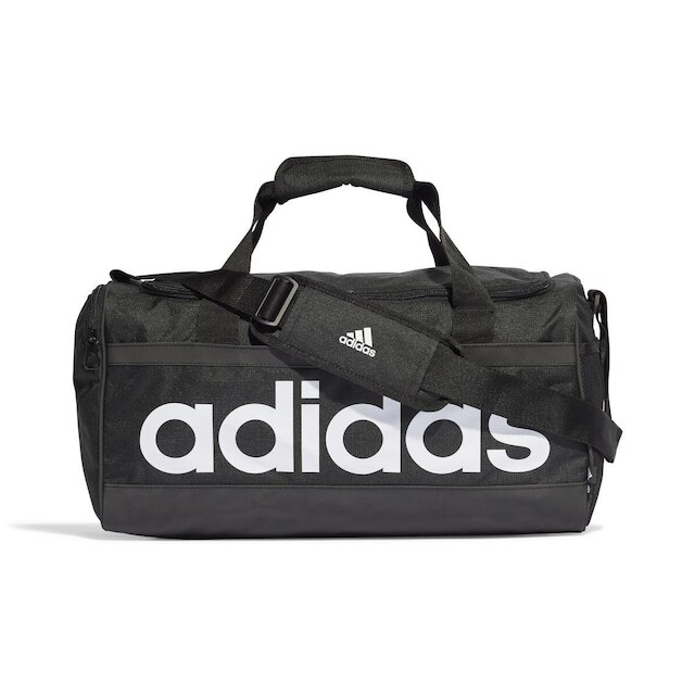 Mala Adidas Duffel Pequena Essentials - Preto+Branco Menor preço em Mala Adidas Duffel Pequena Essentials - Preto+Branco