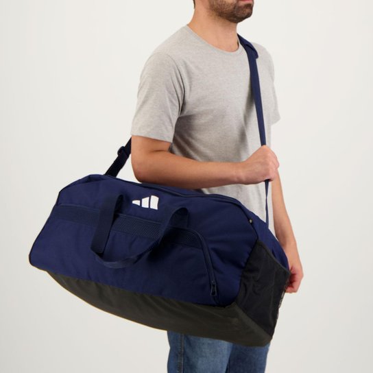 Mala Adidas Duffle Tiro - Marinho+Branco Menor preço em Mala Adidas Duffle Tiro - Marinho+Branco