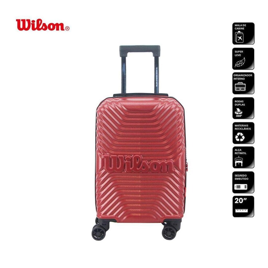Mala Bordo Wilson Viagem ABS 4 Rodas 360
