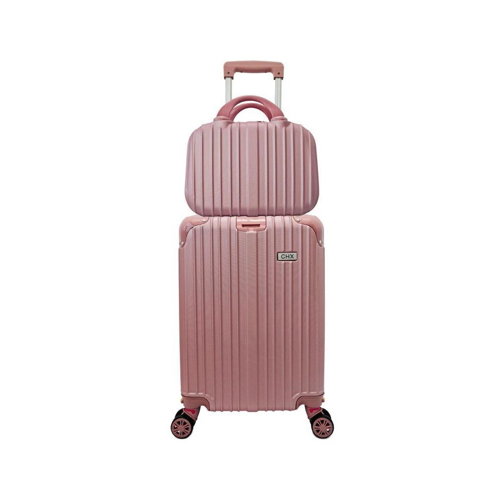 MALA DE BORDO COM FRASQUEIRA VIAGEM RODINHAS 360° ABS P