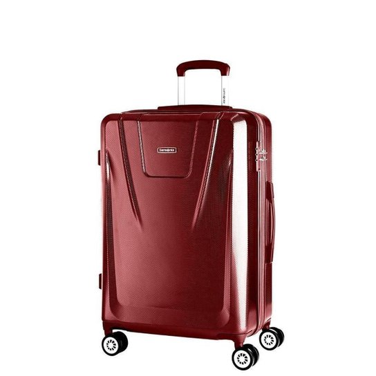 Mala de Bordo Expansível em Policarbonato SAMSONITE Derby Cadeado TSA Rodas Duplas - Vermelho Menor preço em Mala de Bordo Expansível em Policarbonato SAMSONITE Derby Cadeado TSA Rodas Duplas - Vermelho