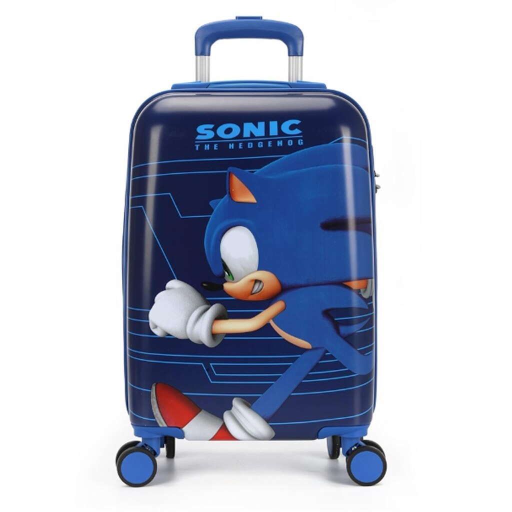 Mala de Bordo Infantil Maxlog Sonic ABS 360° Azul - MF10390