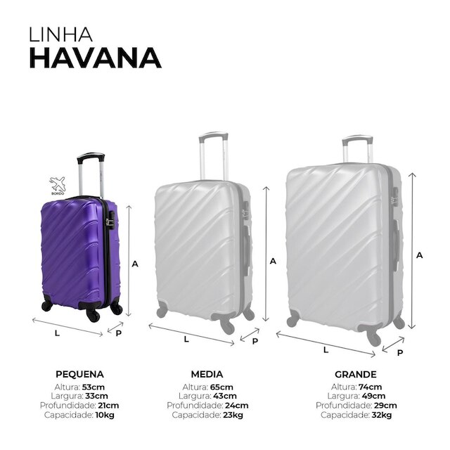 Mala de bordo pequena Havana Swiss Move