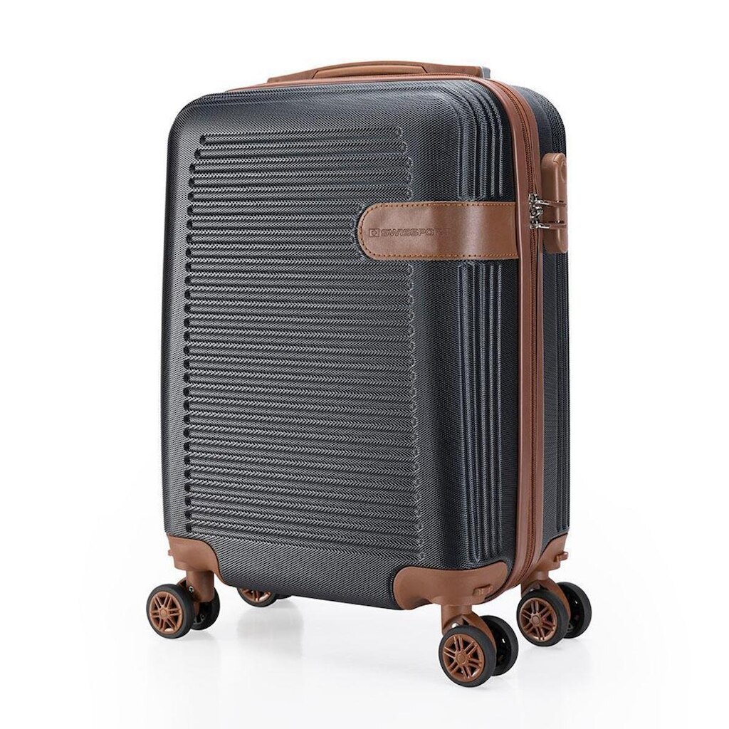 Mala de Bordo Pequena Swissport com Rodas 360° Compacta Resistente Semi-Rigida
