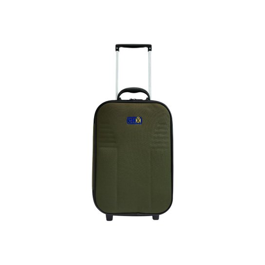 MALA DE VIAGEM BORDO TECIDO 2 RODINHAS - CHX - Verde Menor preço em MALA DE VIAGEM BORDO TECIDO 2 RODINHAS - CHX - Verde