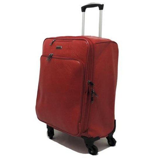 Mala De Viagem De Bordo Com Rodinhas 360 - Vermelho Menor preço em Mala De Viagem De Bordo Com Rodinhas 360 - Vermelho