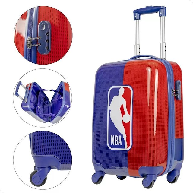Mala De Viagem de Bordo Nba Space Com Rodinhas 360° 10k Sestini
