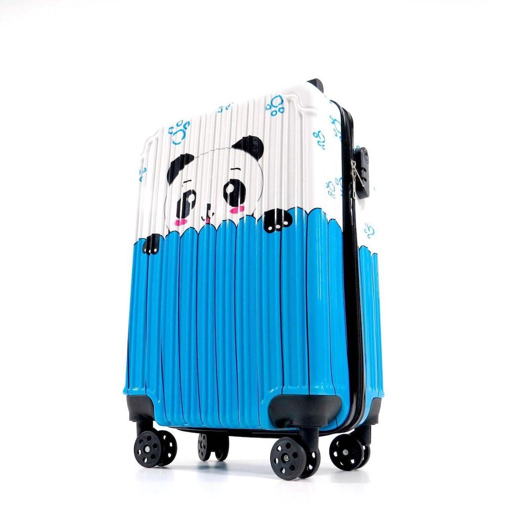 Mala de Viagem e Escolar com Estampa de Panda com 4 Rodinhas 360º - Linha Panda Bear