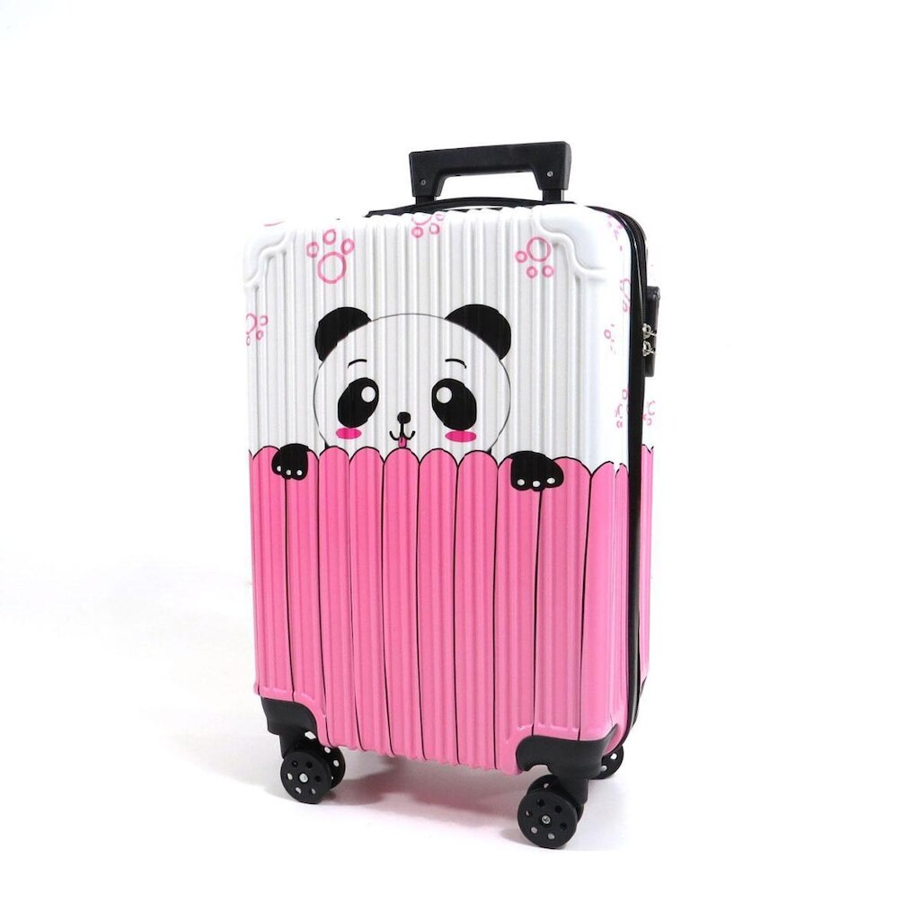 Mala de Viagem e Escolar com Estampa de Panda com 4 Rodinhas 360º - Linha Panda Bear